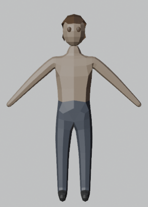 Male body, front