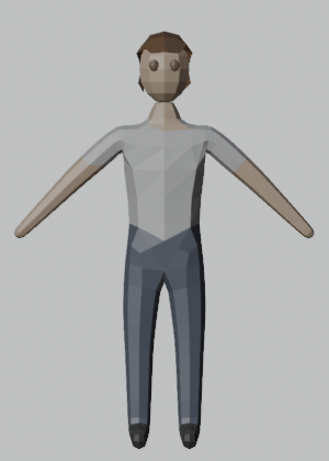 Male in a short-sleeve t-shirt